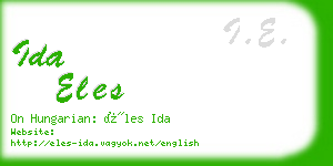 ida eles business card